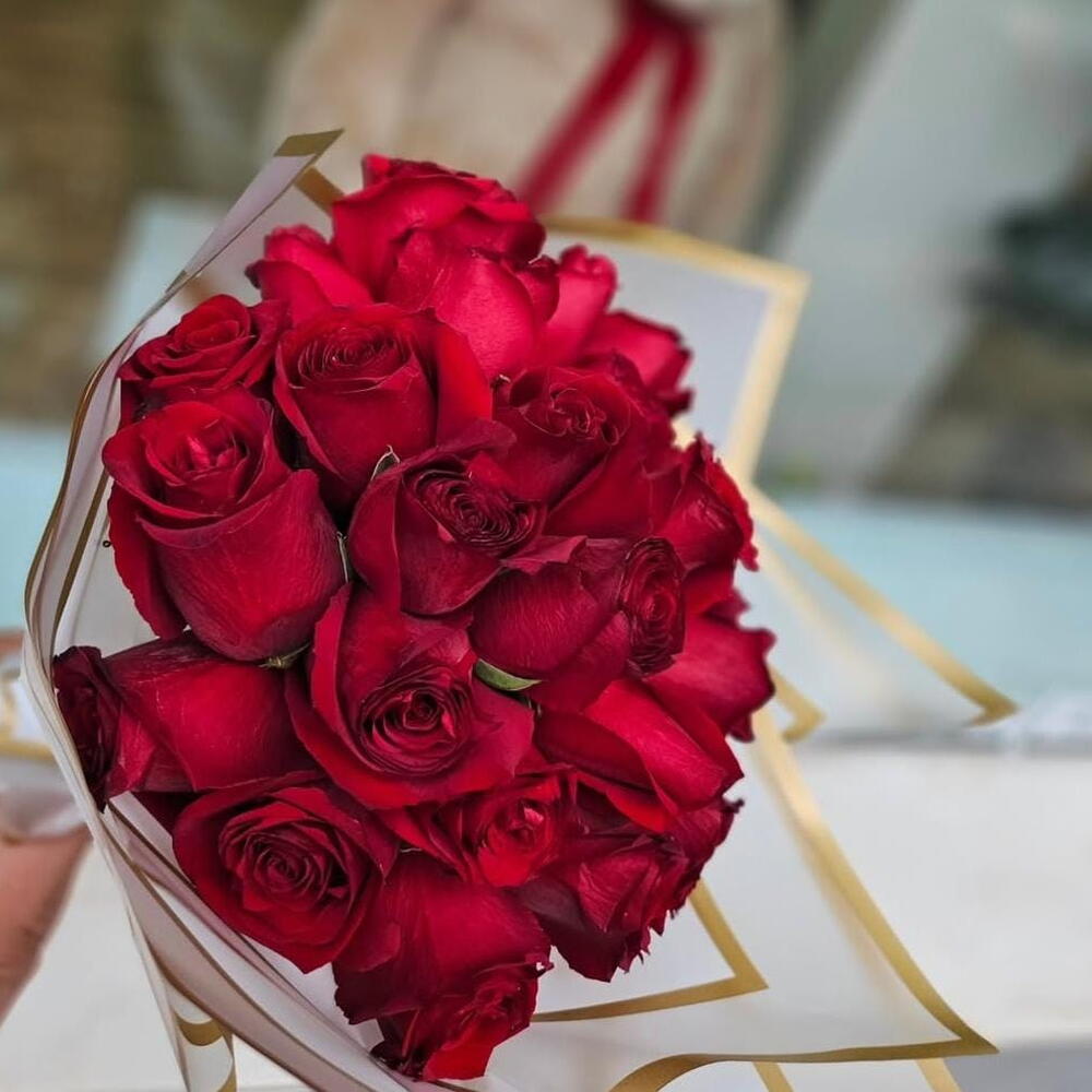 Buquê de rosas vermelhas