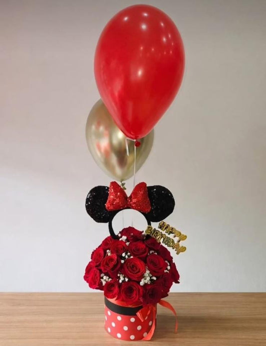 Caixa magia vermelha Minnie