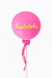 balão rosa personalizado para madrinha